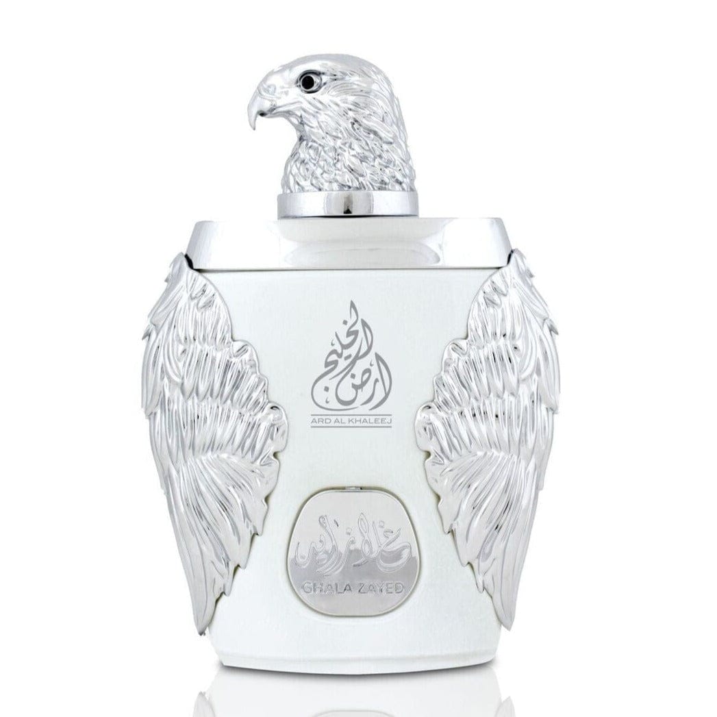 香水(男性用) LUXURY SILVER GHALA ZAYED Ard Al Khaleej Ghala Zayed Silver 3.4 oz Edp– Fandi Perfume