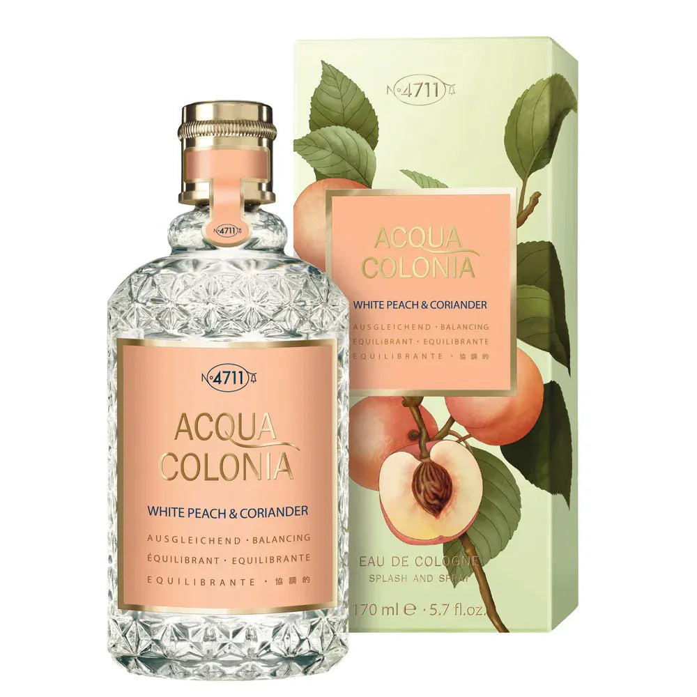 4711 Acqua Colonia White Peach & Coriander Unisex Perfume/Cologne For Men & Women Eau de Cologne 5.7 oz Edc