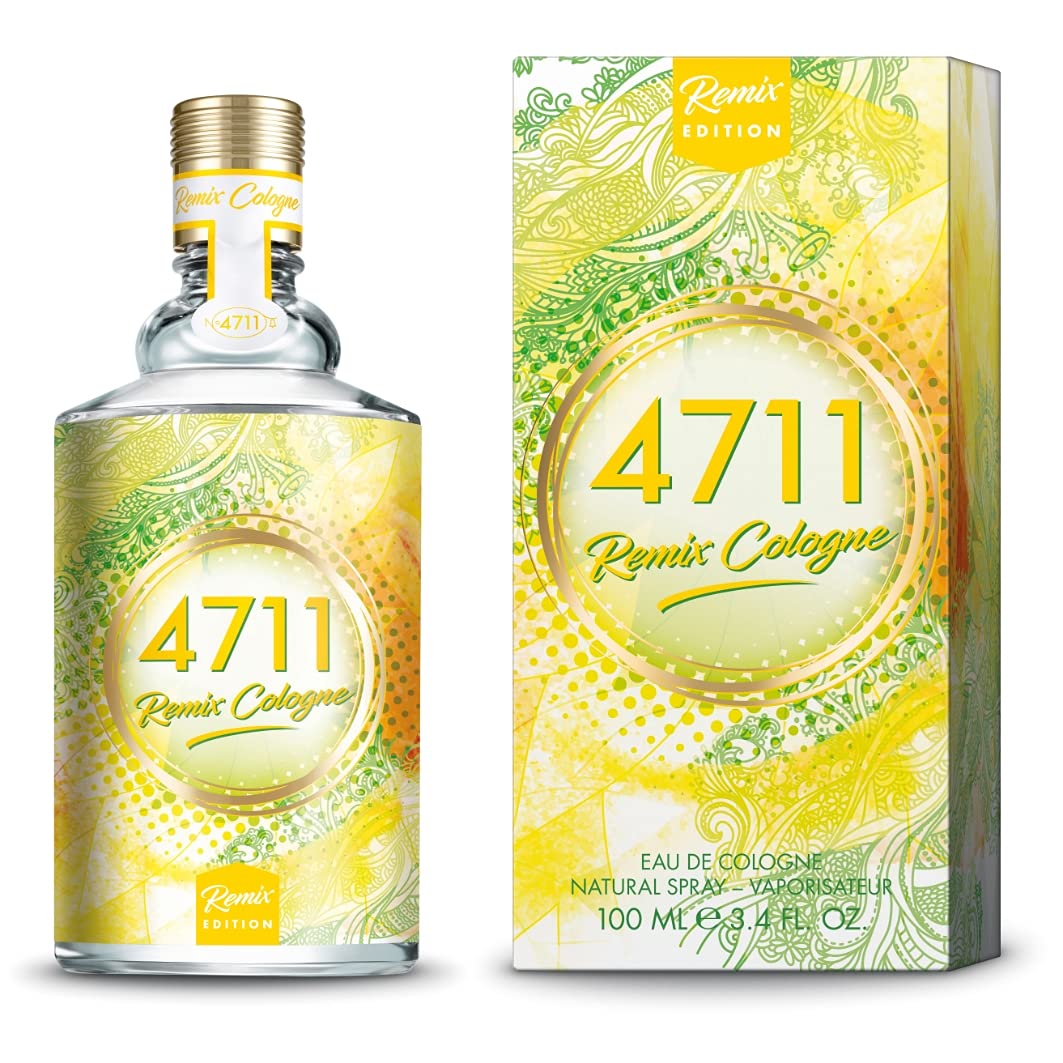 4711 Remix Cologne Lemon Unisex Perfume/Cologne For Men & Women Eau de Cologne 3.4 oz Edc