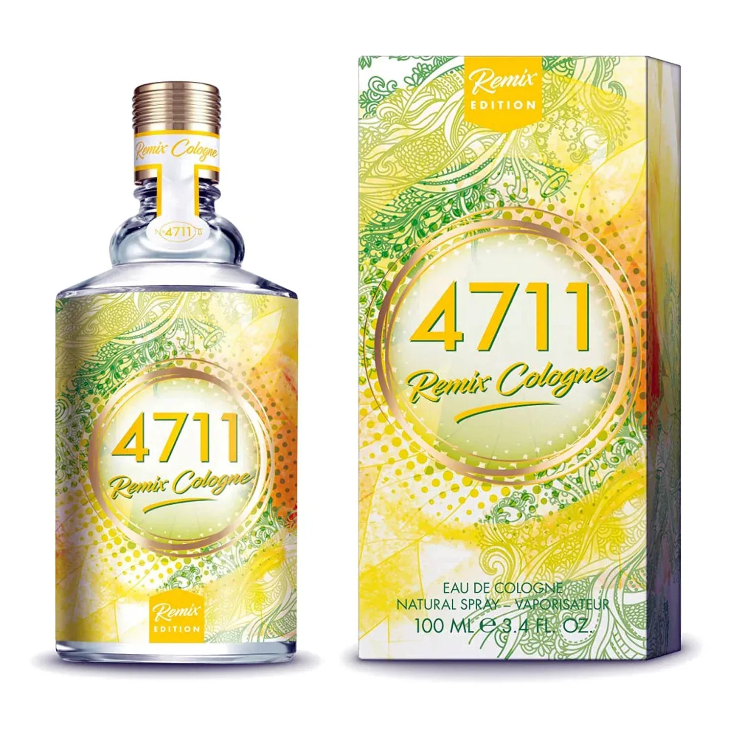4711 Remix Cologne Zitrone Summer 2020 Unisex Perfume/Cologne For Men & Women Eau de Cologne 3.4 oz Edc