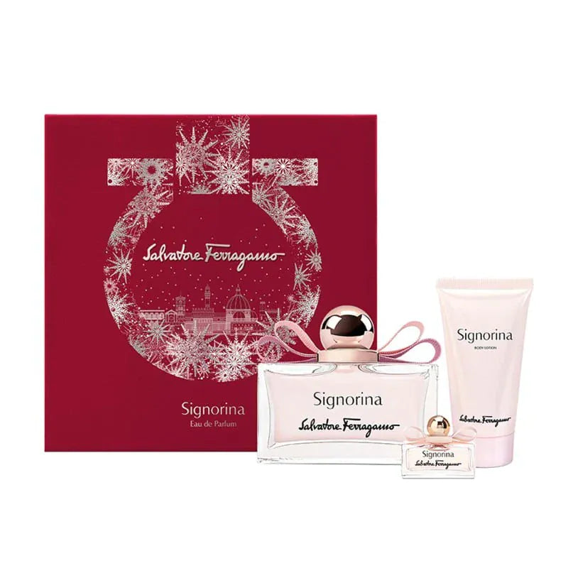 Salvatorre Ferragamo Signorina Perfume For Women Eau De Parfum 1. 7 oz / 3.4 oz / Gift Set 3.4 oz Edp Gift Set 3.4 oz