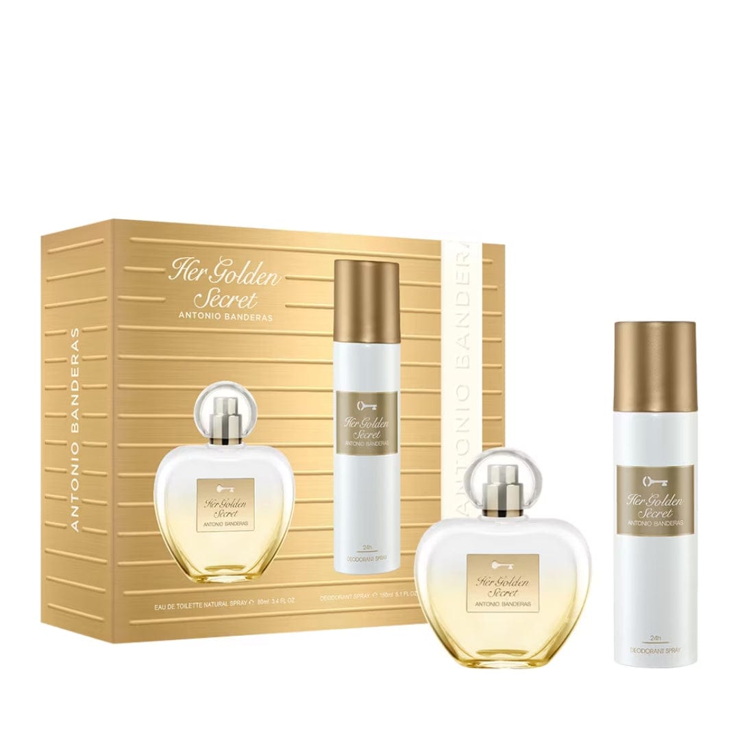 Antonio Banderas Her Golden Secret Women’s Perfume/Cologne For Women Eau de Toilette 2.7 oz Edt Gift Set 2.7 oz