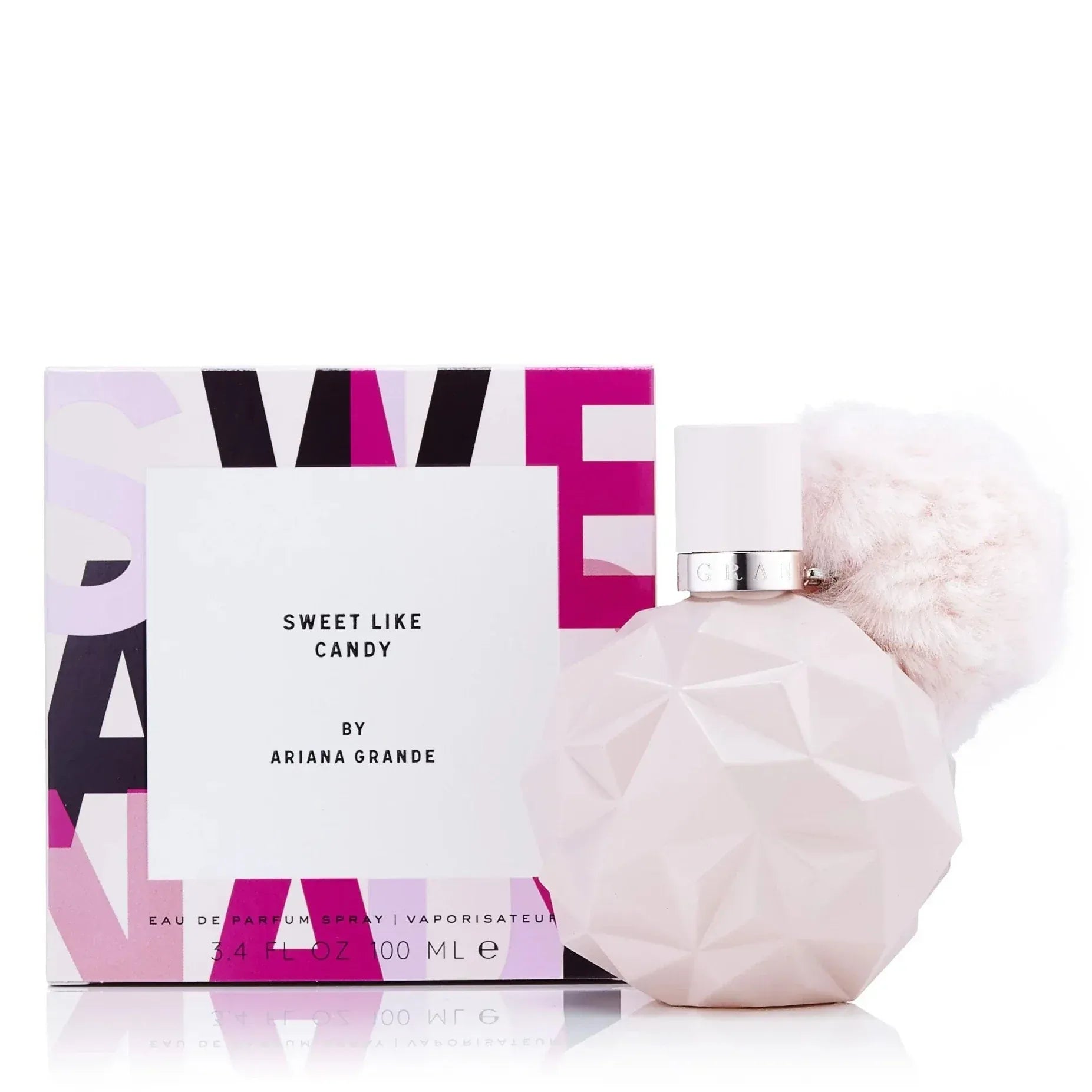 Ariana Grande Sweet Like Candy For Women/Cologne For Women Eau de Parfum 3.4 Oz / Gift Set 3.4 OZ / Body Mist 8.0 Oz Edp 3.4 oz