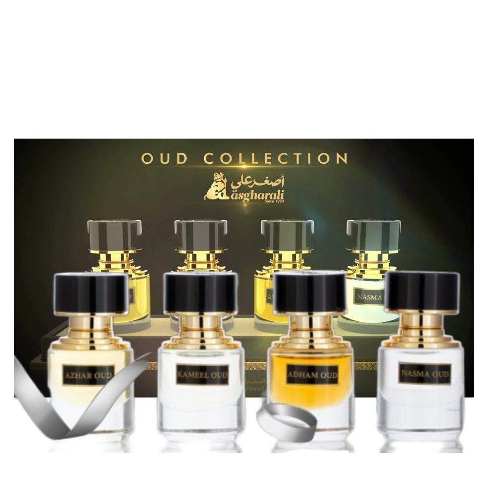 Asgharali Oud Collection Miniature Set Unisex Perfume/Cologne For Men & Women Oil 4x0.35 oz