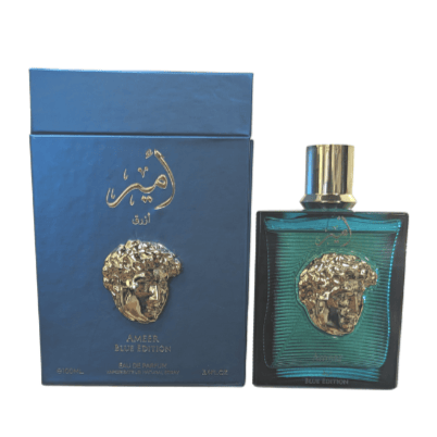 Aura Fragrances Ameer Blue Edition Unisex Perfume/Cologne For Men & Women Eau de Parfum 3.4 oz Edp