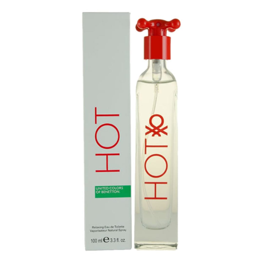 Benetton Colors Hot Unisex Perfume/Cologne For Men & Women Eau de Toilette 3.3 oz Edt