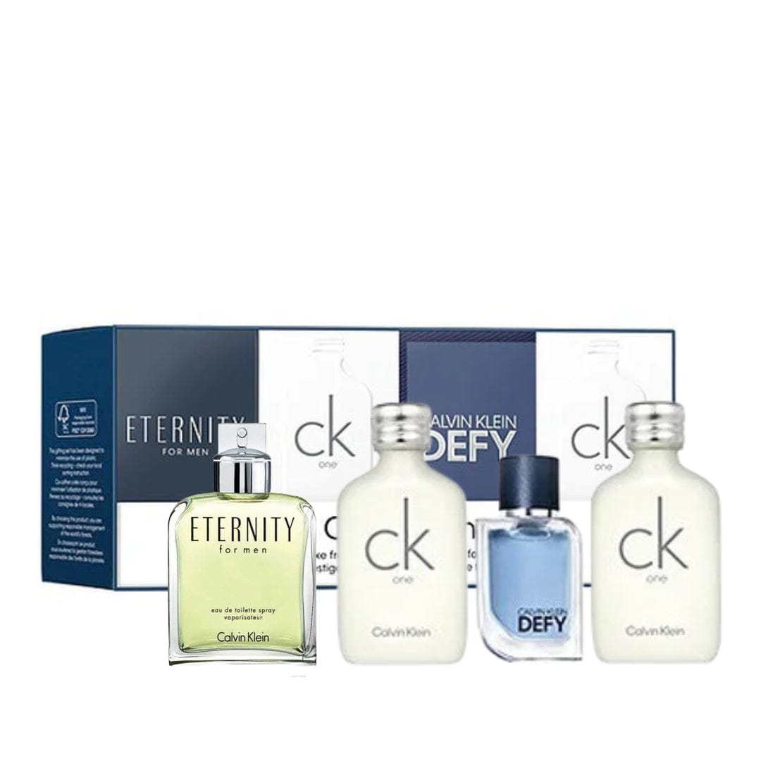 Calvin Klein Mini Set Men Men's Perfume/Cologne For Men Eau de Toilette 4 X 0.5 oz Edt