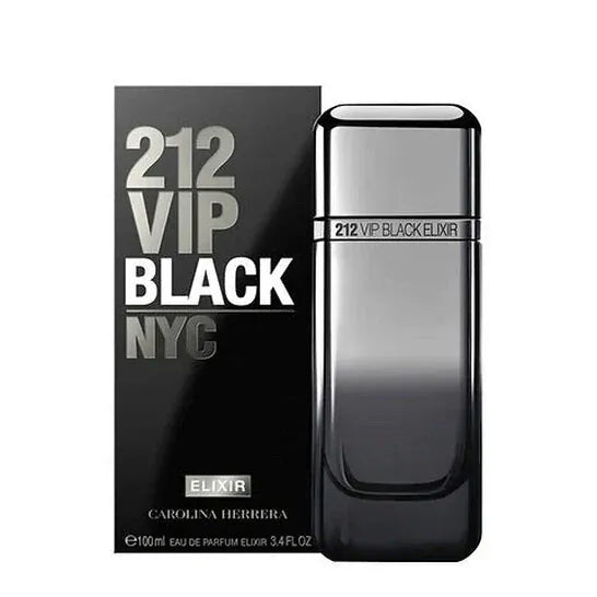 Carolina Herrera 212 VIP Black Elixir - For Men Eau de Parfum 3.4 oz / 100 ml