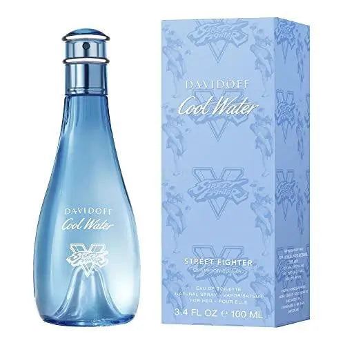 Davidoff Cool Water Street Fighter Champion Summer Women’s Perfume/Cologne For Women Eau de Toilette 3.3 oz Edt