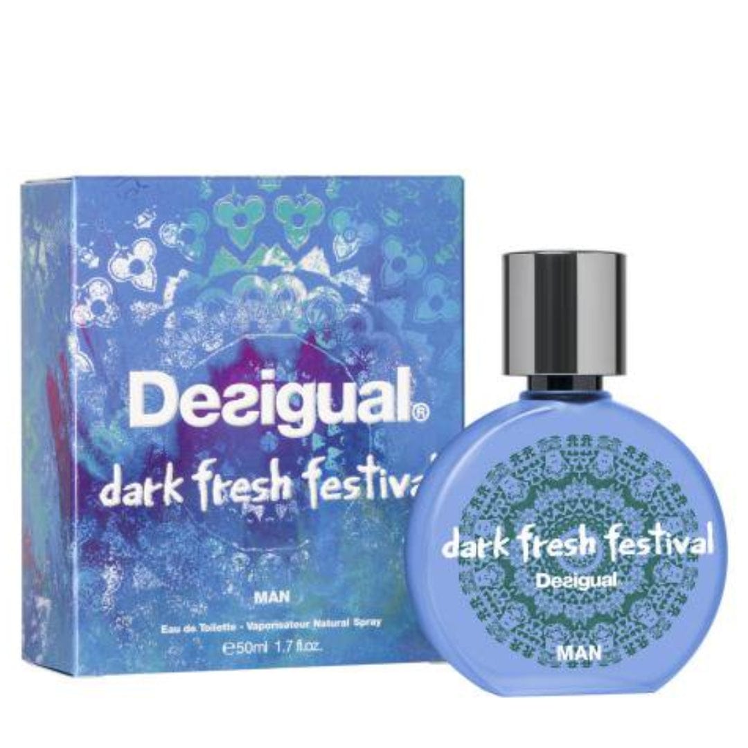 Desigual Dark Fresh Festival Man Men’s Perfume/Cologne For Men Eau de Toilette 3.4 oz Edt
