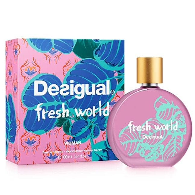 Desigual Fresh World Women’s Perfume/Cologne For Women Eau de Toilette 3.4 oz Edt