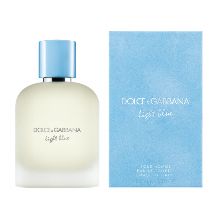 Dolce Gabbana Light Blue Pour Homme For Men Eau de Toilette  3.3 oz / 100 ml