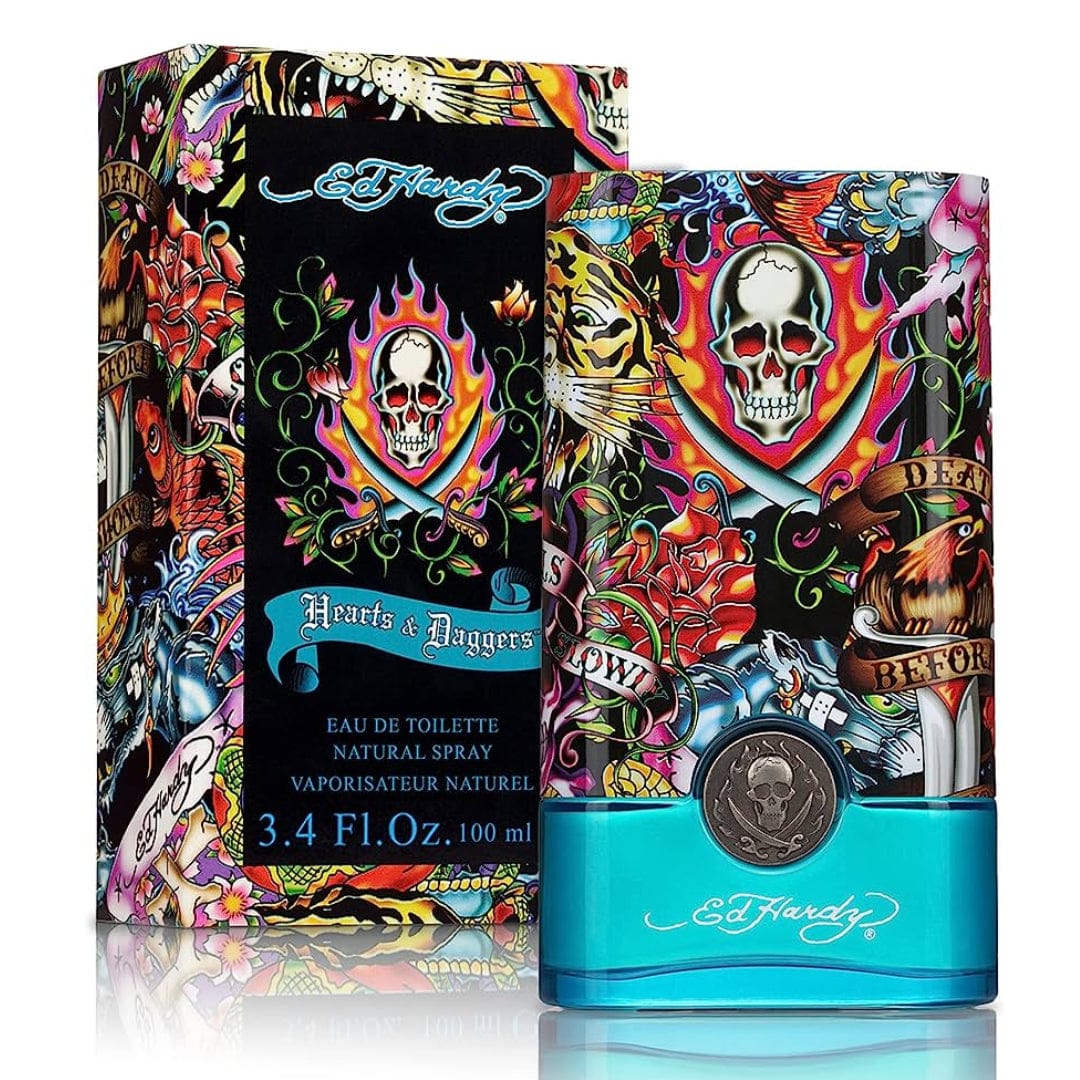 Ed Hardy Hearts & Daggers for Him Men’s Perfume/Cologne For Men Eau de Toilette 3.4 oz Edt