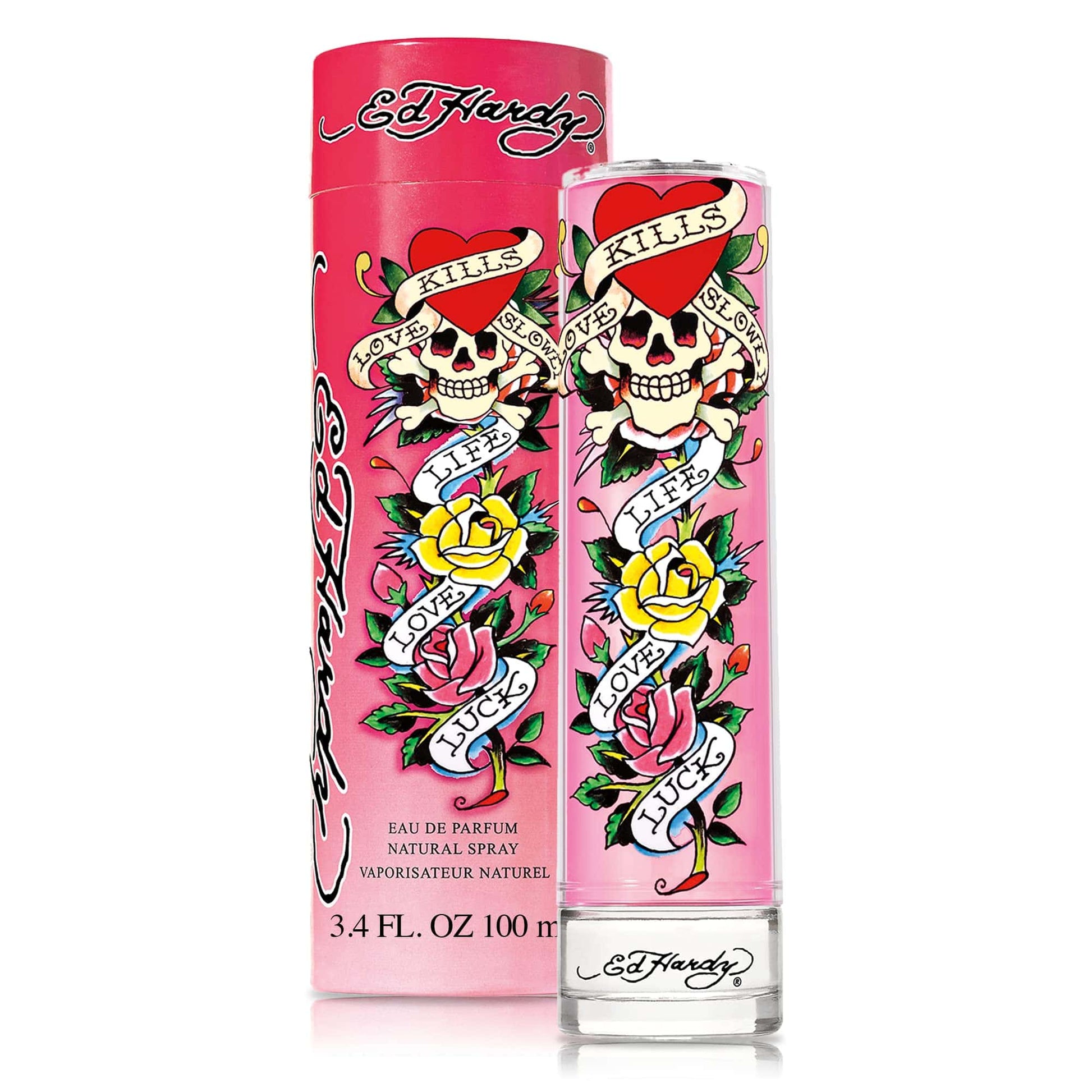 Ed Hardy Women’s Perfume/Cologne For Women Eau de Parfum 3.4 oz / 6.7 oz / Gift Set 3.4 oz Edp 3.4 oz
