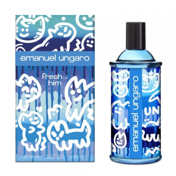 Emanuel Ungaro Fresh For Him Men’s Perfume/Cologne For Men Eau de Toilette 3.4 oz Edt