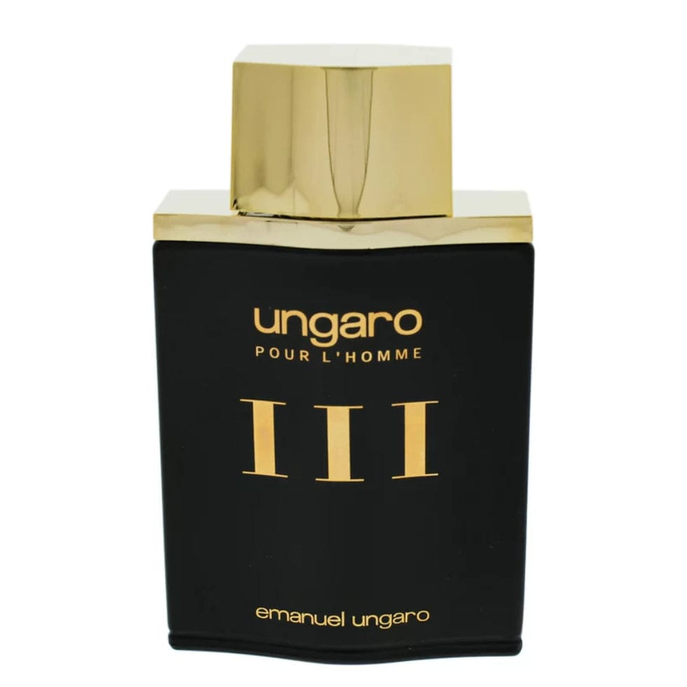 Emanuel Ungaro pour L'Homme III Gold Ltd. Men’s Perfume/Cologne For Men Eau de Toilette 3.4 oz Edt