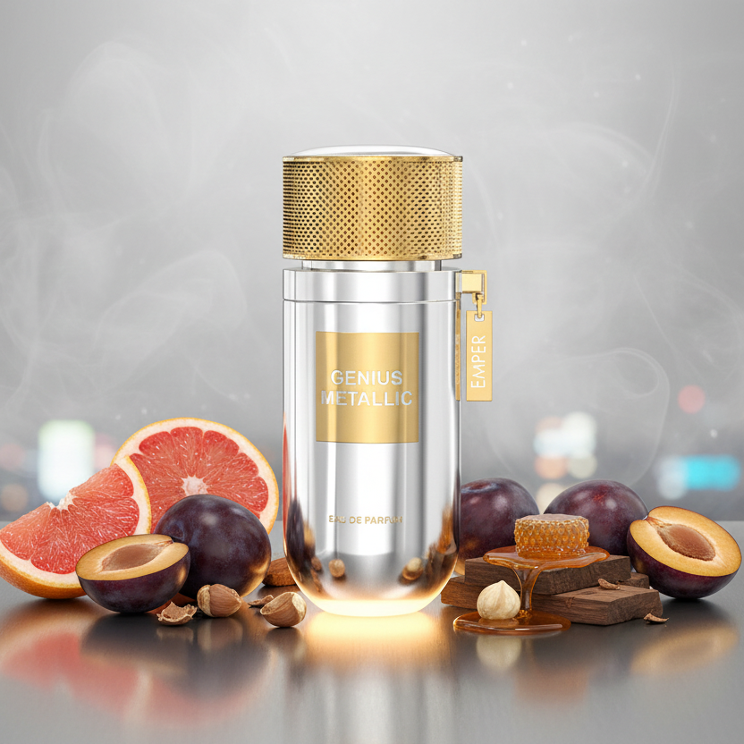 Emper Genius Metallic Unisex Perfume/Cologne For Men & Women Eau de Parfum 3.4 oz Edp