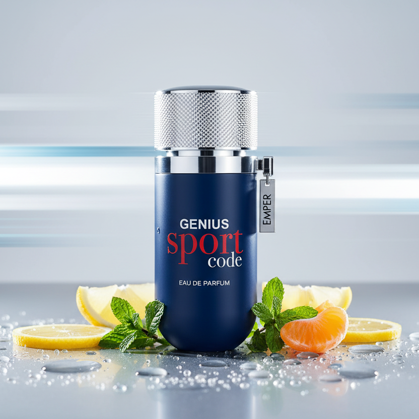 Emper Genius Sport Code Men’s Perfume/Cologne For Men Eau de Parfum 3.4 oz Edp