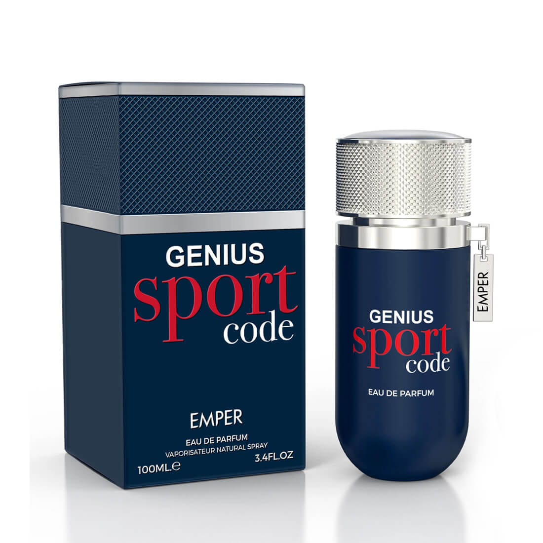 Emper Genius Sport Code Men’s Perfume/Cologne For Men Eau de Parfum 3.4 oz Edp