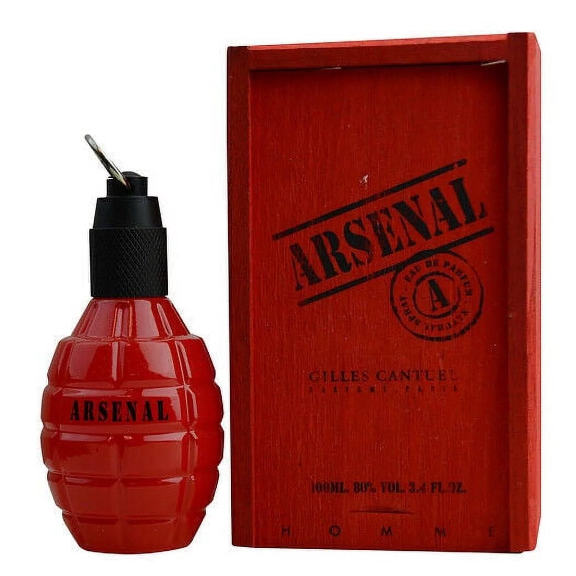 Gilles Cantuel Arsenal Red Men’s Perfume/Cologne For Men Eau de Toilette 3.4 oz Edt