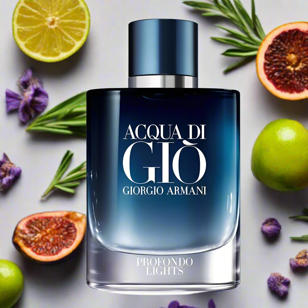 ACQUA DI GIO EDP, on sale PROFONDO, PROFONDO LIGHTS by GIORGIO ARMANI (36 Vials for MEN)