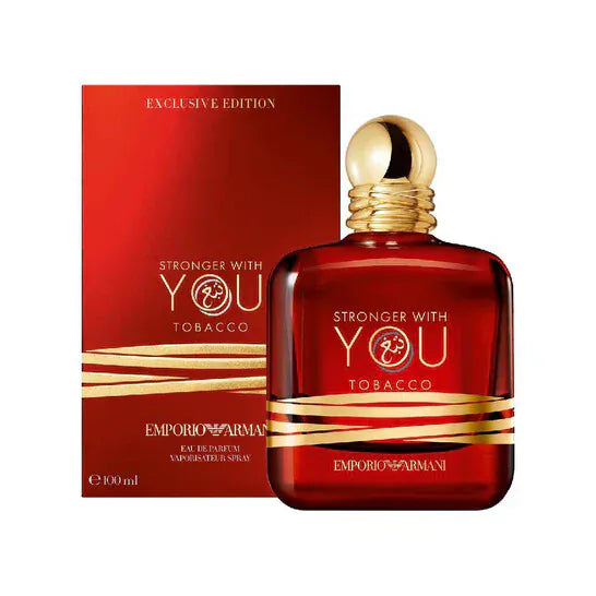 Giorgio Armani Stronger With You Tobacco Men’s Perfume/Cologne For Men Eau de Parfum 3.3 oz Edp