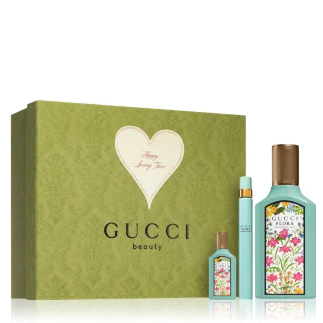 Gucci Flora Gorgeous Jasmine Women’s Perfume/Cologne For Women Eau de Parfum 1.7 oz / 3.3 oz / Gift Set 3.3 oz Edp Gift Set 3.3 oz
