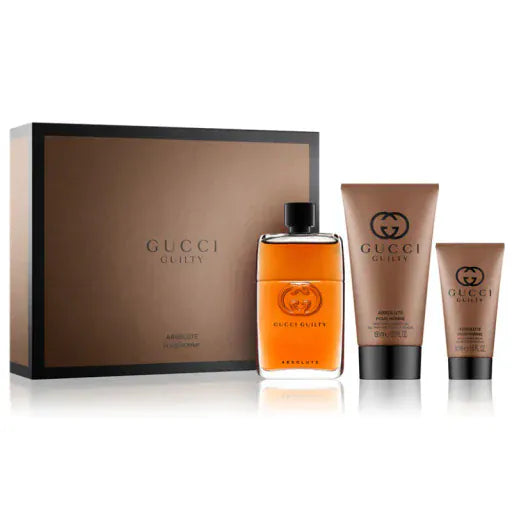Gucci Guilty Absolute Men’s Perfume/Cologne For Men Eau de Toilette 1.7 oz / 3.0 oz / Gift Set 3.0 oz Edt Gift Set 3.0 oz