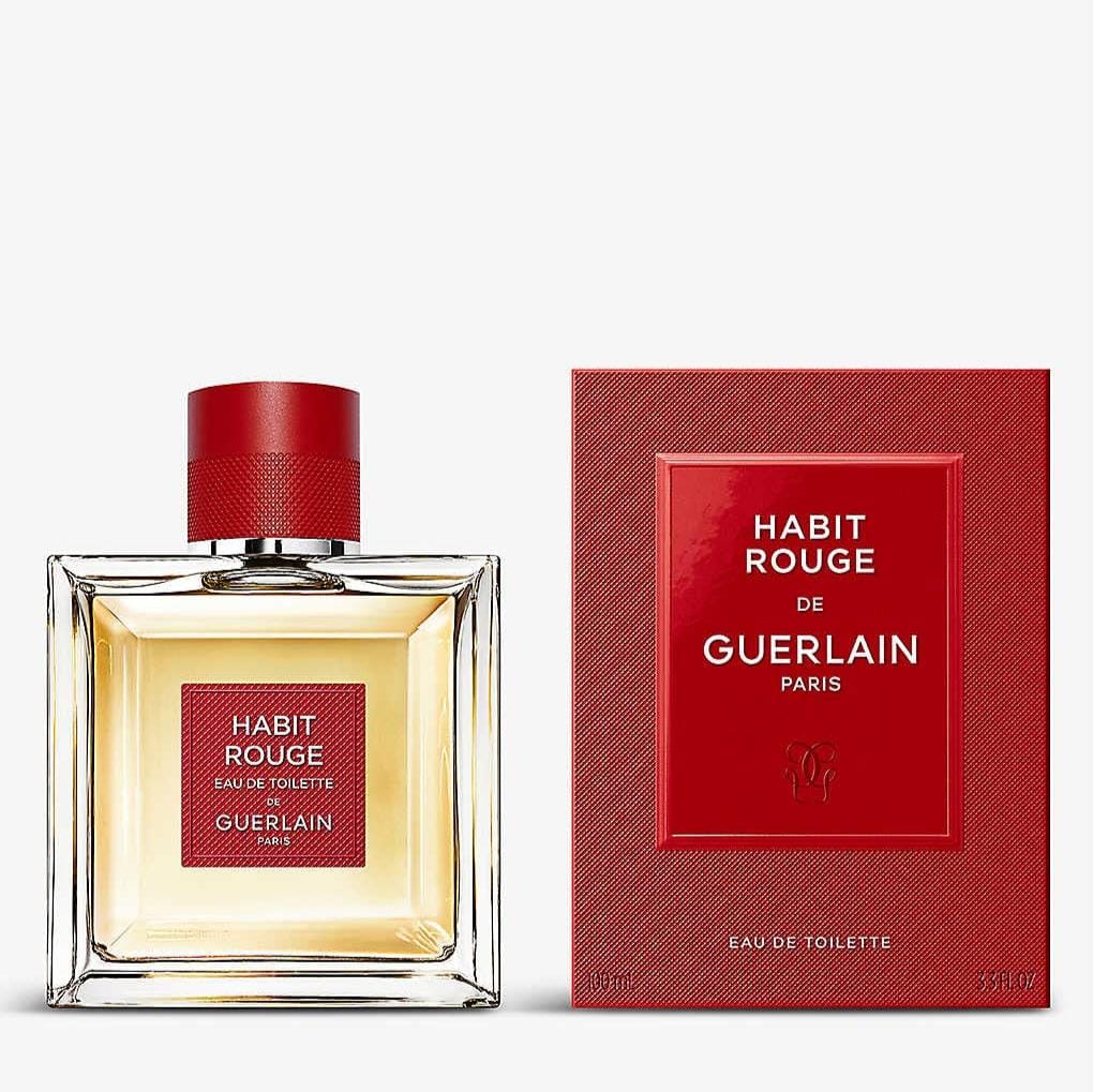 Guerlain Habit Rouge Men's Perfume/Cologne For Men Eau De Toilette 3.3 oz / 5.0 oz / Gift Set 3.4 oz Edt 5.0 oz