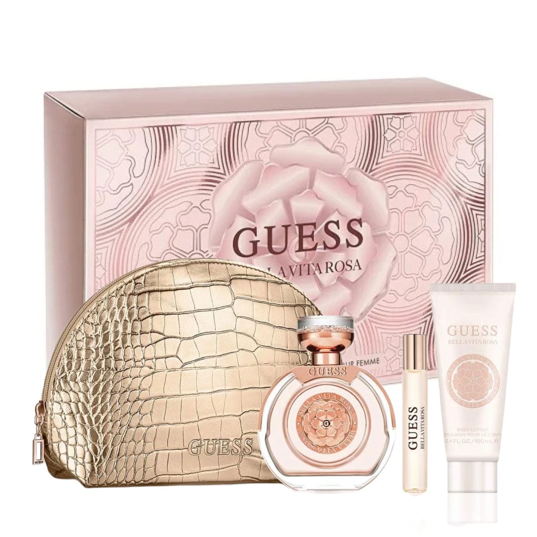 Guess Bella Vita Rosa For Women/Cologne For Women Eau de Toilette 3.4 oz / Gift Set 3.4 oz Body Mist 8.4 oz Edt Gift Set 3.4 oz