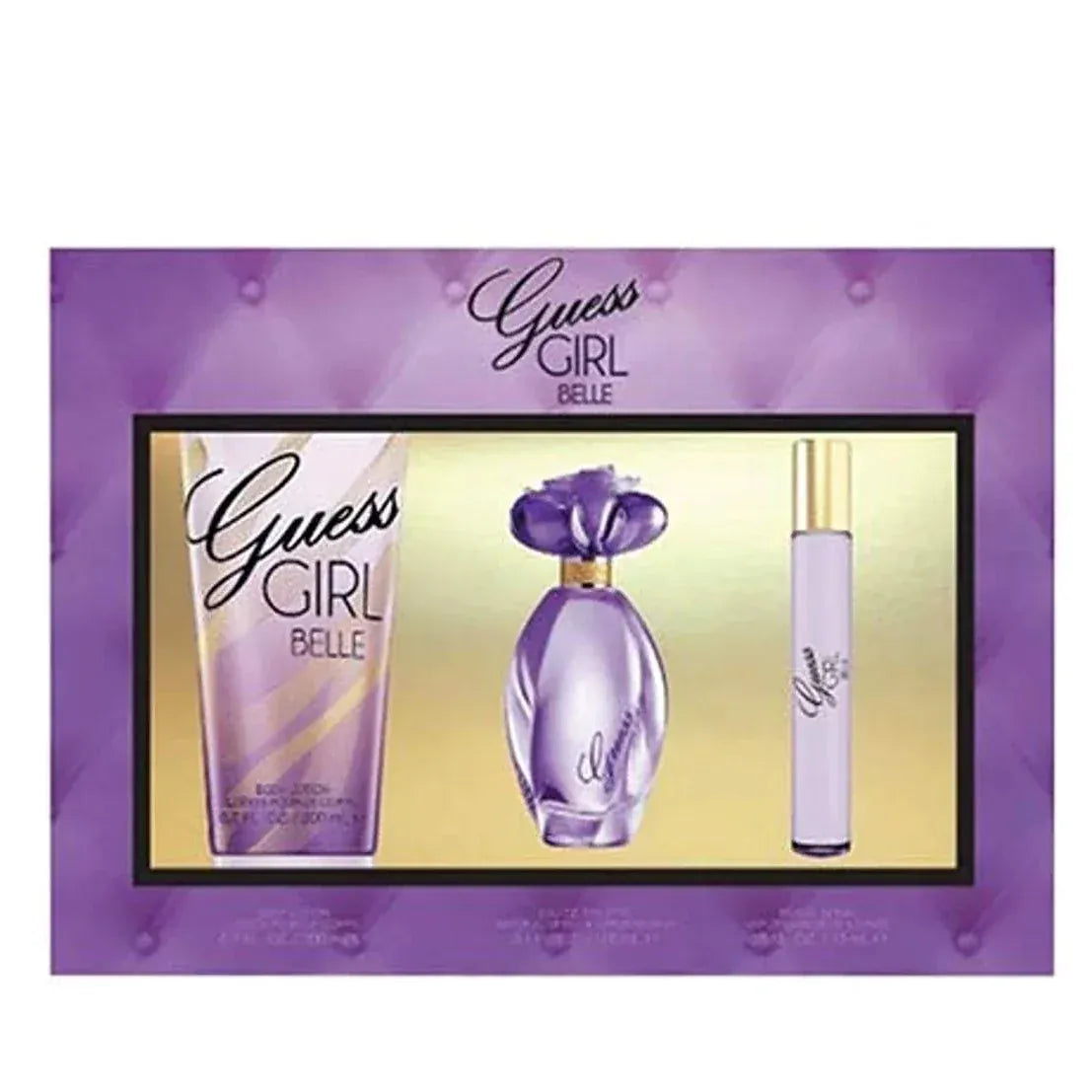 Guess Girl Belle Women’s Perfume/Cologne For Women Eau de Toilette 3.4 oz / Body Mist 8.0 oz / Gift Set 3.4 oz Edt Gift Set 3.4 oz