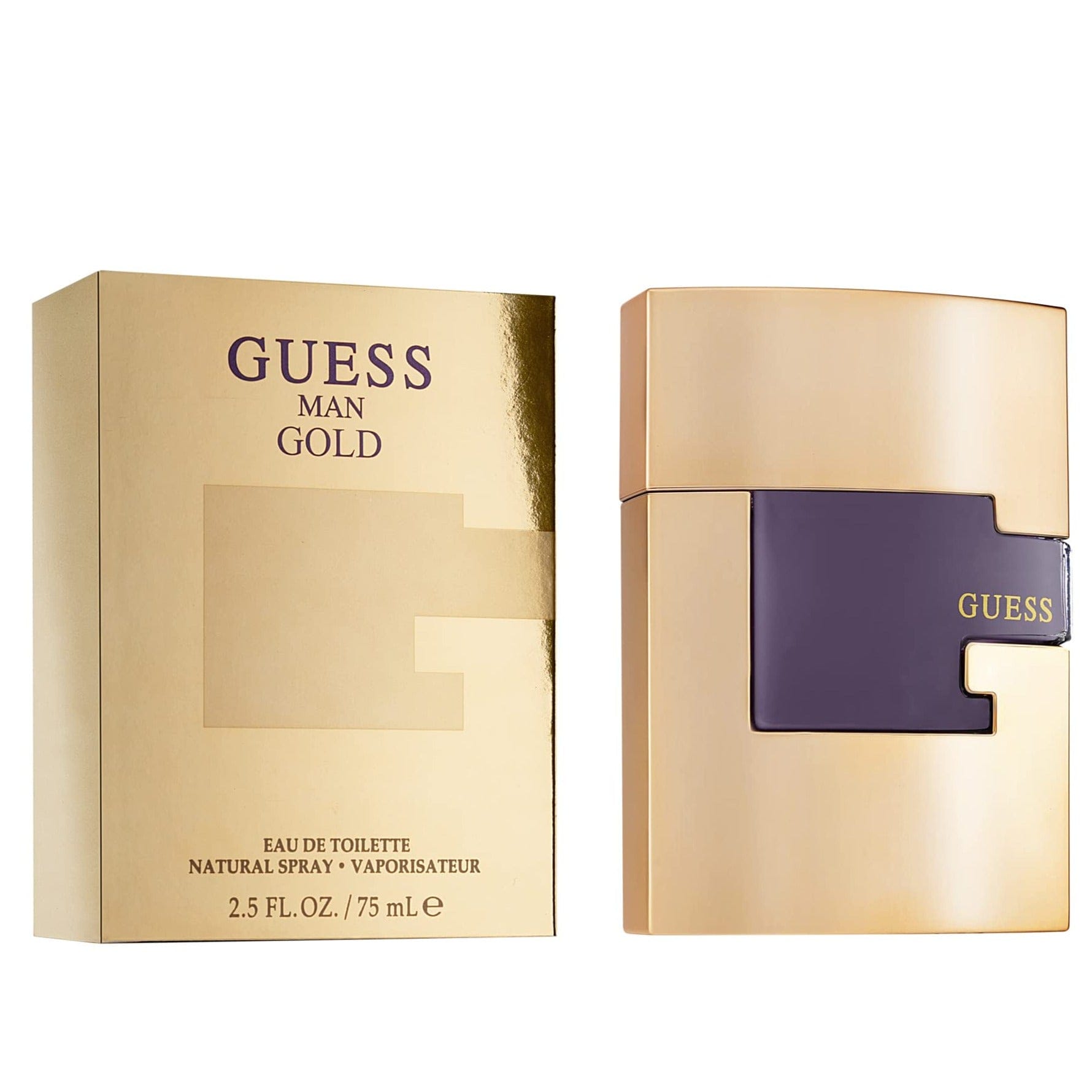 Guess Gold Man Men’s Perfume/Cologne For Men Eau de Toilette 2.5 oz / Gift Set 2.5 oz Edt 2.5 oz