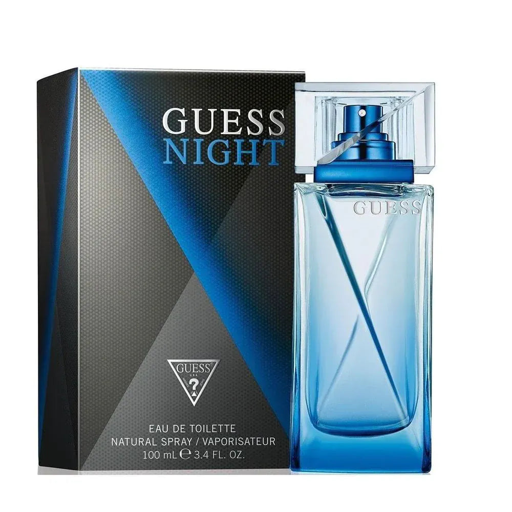 Guess Night Men’s Perfume/Cologne For Men Eau de Toilette 3.4 oz / Gift Set 3.4 oz Edt 3.4 oz