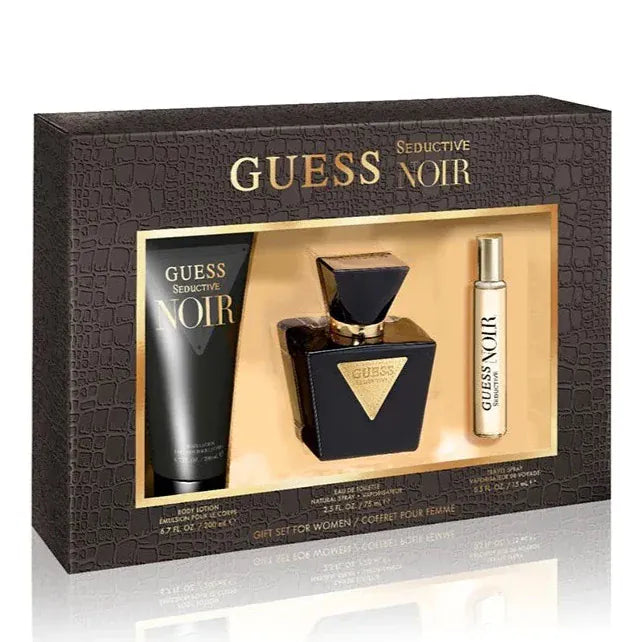 Guess Seductive Noir Women Women’s Perfume/Cologne For Women Eau de Toilette 2.5 oz / Body Mist 8.0 oz / Gift Set 2.5 oz Edt Gift Set 2.5 oz