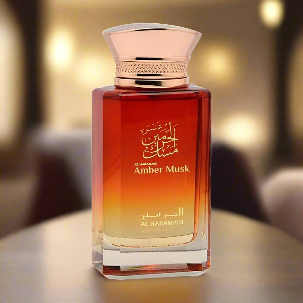 Haramain Amber Musk Unisex Perfume/Cologne For Men & Women  Eau de Parfum 3.4 oz Edp