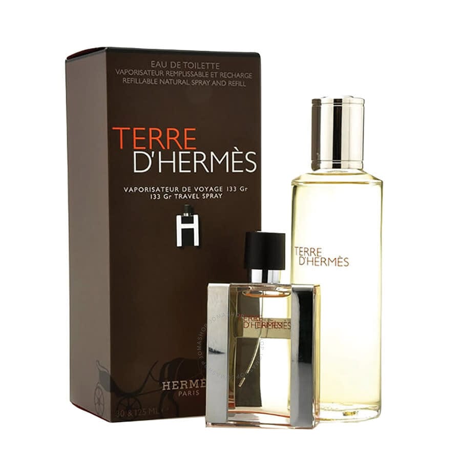 Hermes Terre D'Hermes For Men Eau De Toilette Gift Set 4.2 oz / 125 ml