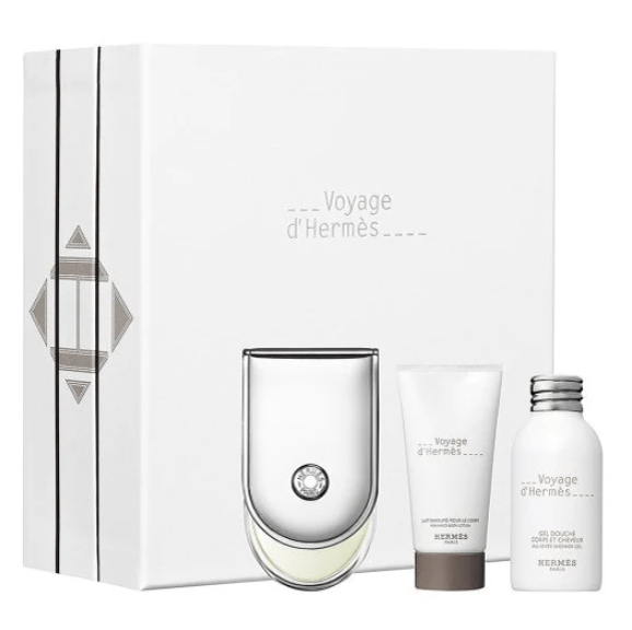 Hermes Voyage D`Hermes Unisex Eau De Toilette Refillable Gift Set 3.4 oz / 100 ml