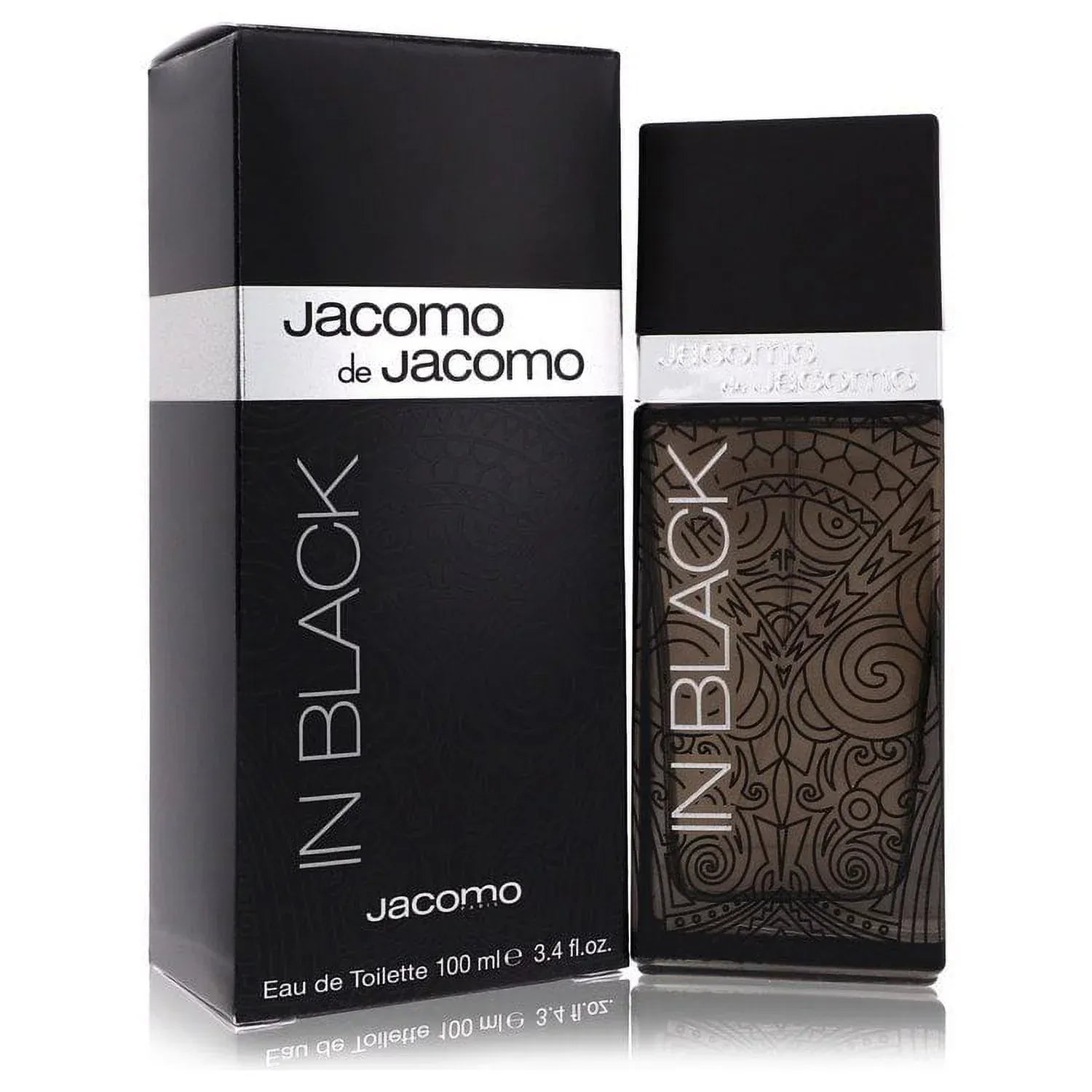 Jacomo In Black Men’s Perfume/Cologne For Men Eau de Toilette 3.4 oz Edt