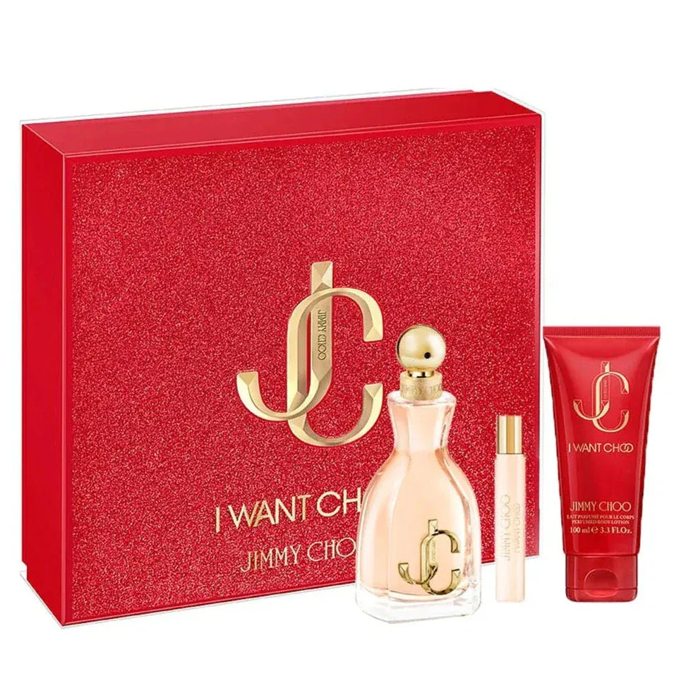 Jimmy Choo I Want Choo For Women Perfume/Cologne For Women Eau de Parfum 3.4 oz / Gift Set 3.4 oz / 4.1 oz Edp Gift Set 3.4 oz