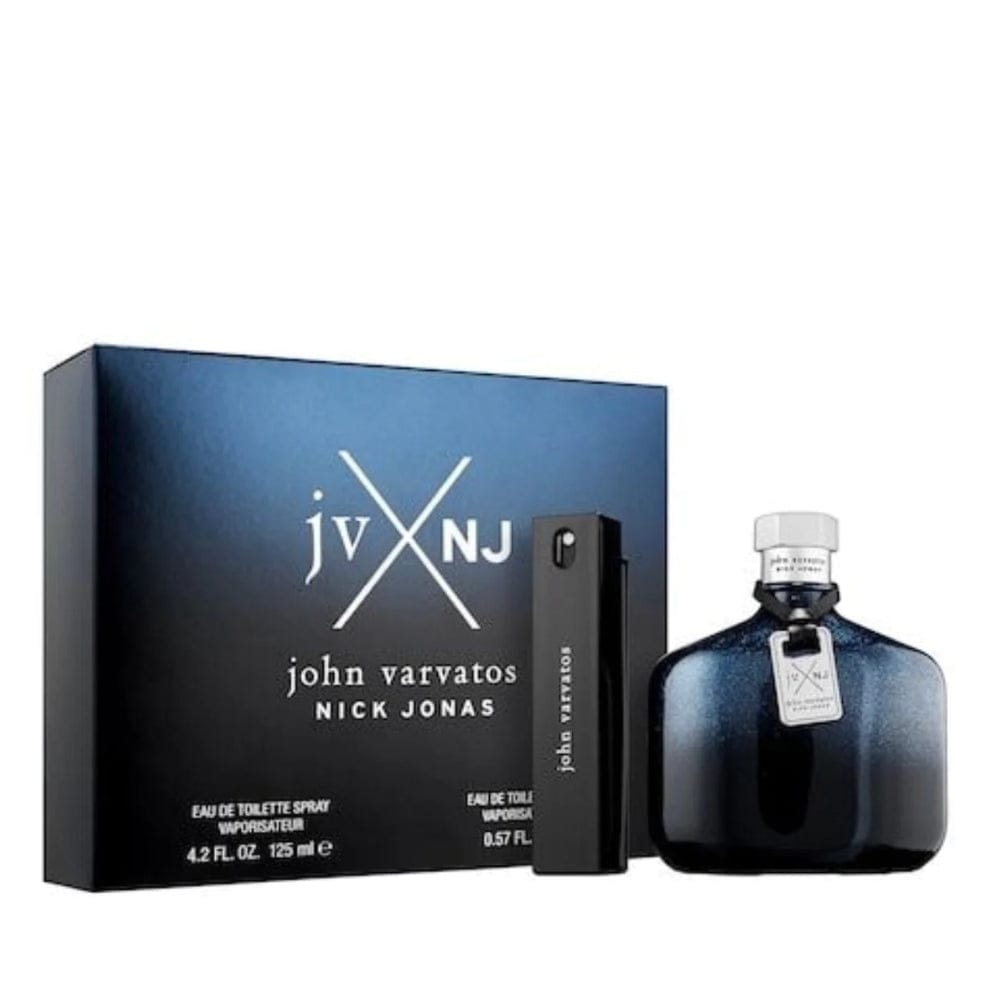 John Varvatos Jv X NJ Blue Men’s Perfume/Cologne For Men Eau de Toilette 4.2 oz / Gift Set 4.2 ozEdt Gift Set 4.2 oz