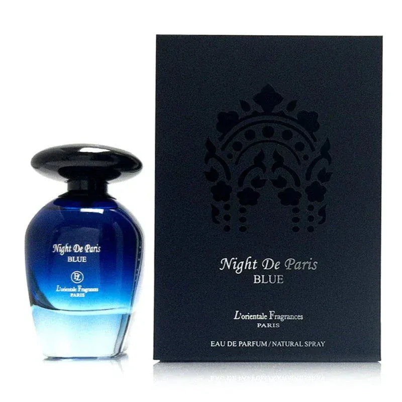 L'Orientale Fragances Night de Paris Blue Unisex Perfume/Cologne For Men & Women Eau de Parfum 3.3 oz Edp