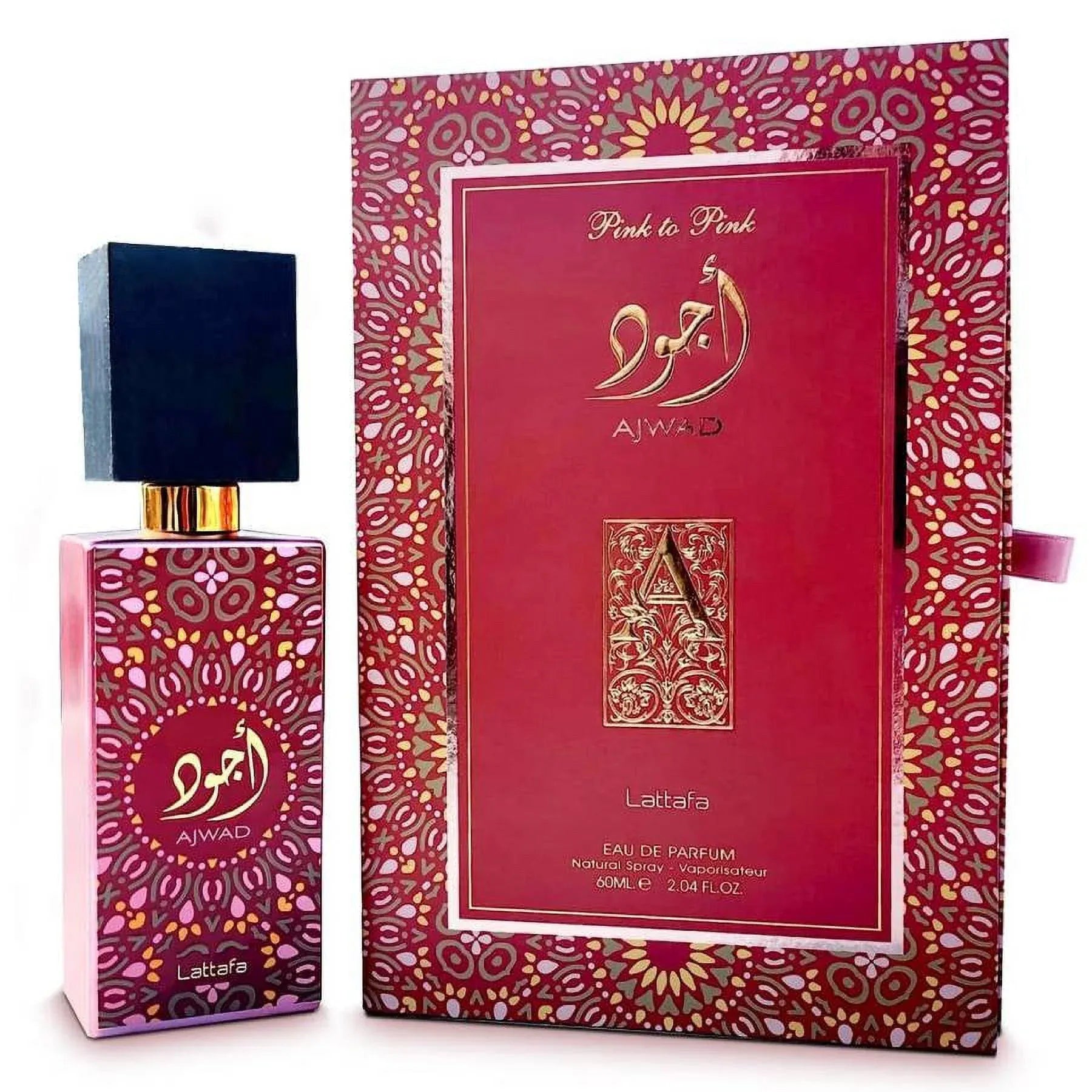 Lattafa Ajwad Pink to Pink Unisex Perfume/Cologne For Men & Women Eau de Parfum 2.0 oz Edp