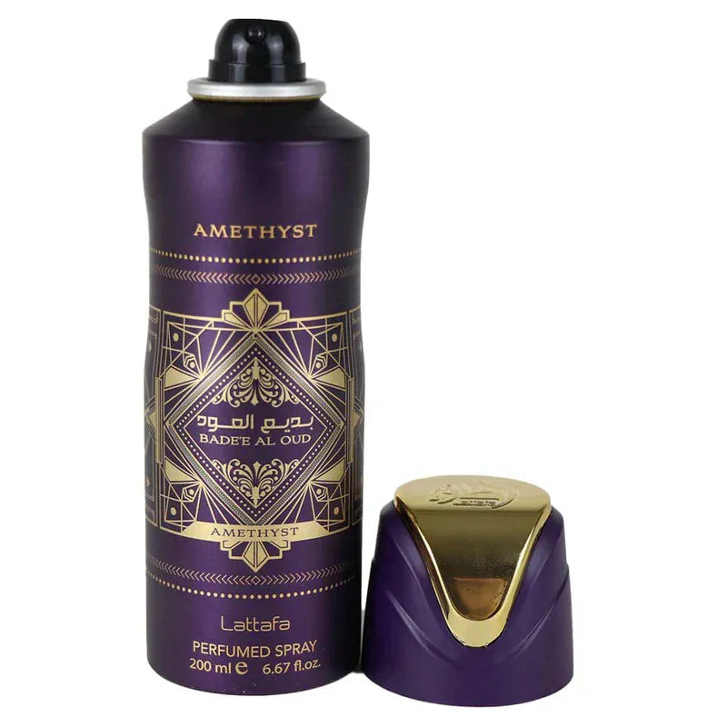 Lattafa Bade'e Al Oud Amethyst  Body Spray 6.6 oz / 200 ml