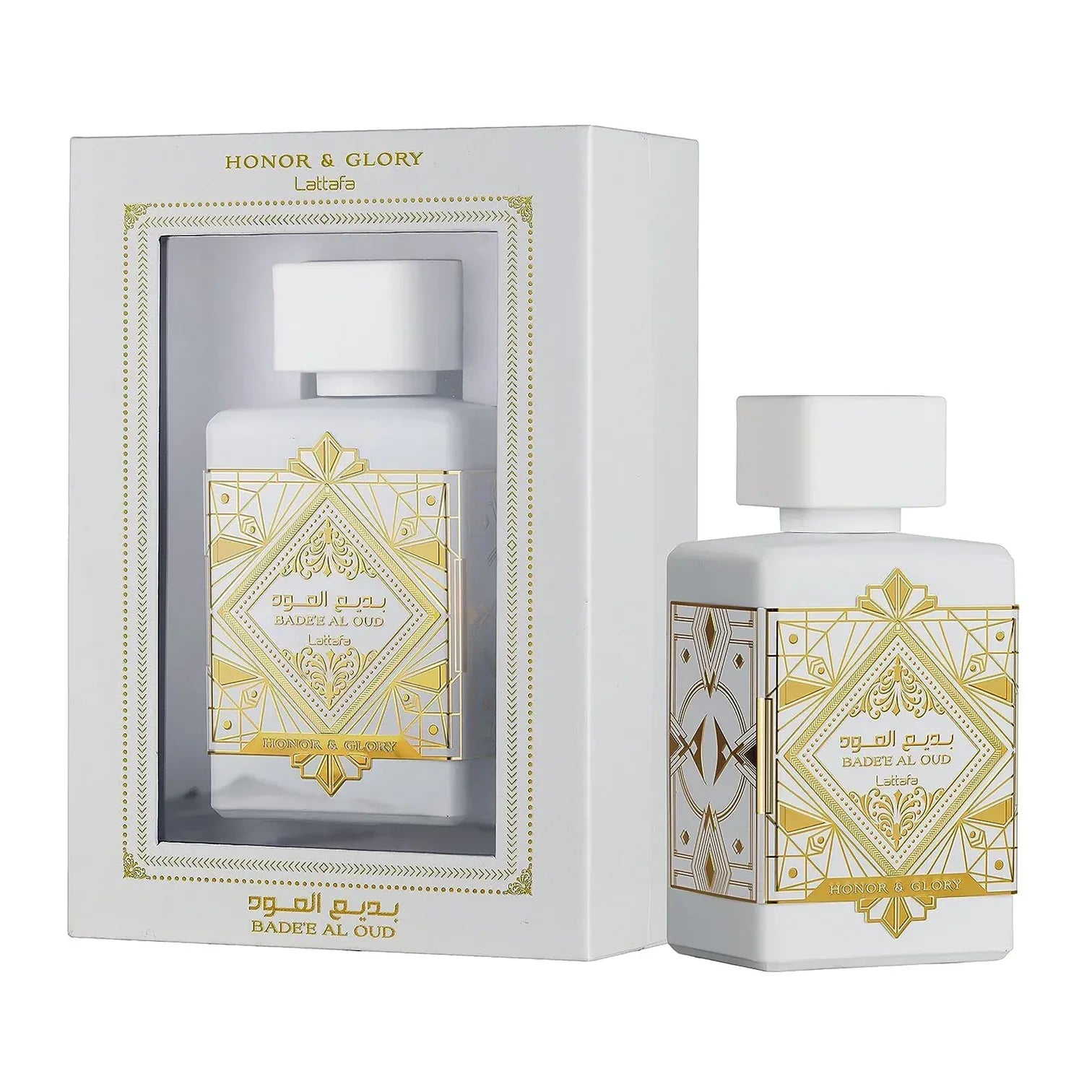 Lattafa Bade'e Al Oud Honor & Glory Unisex Perfume/Cologne For Men & Women Eau de Parfum 3.4 oz / Gift Set 3.4 oz Edp 3.4 oz