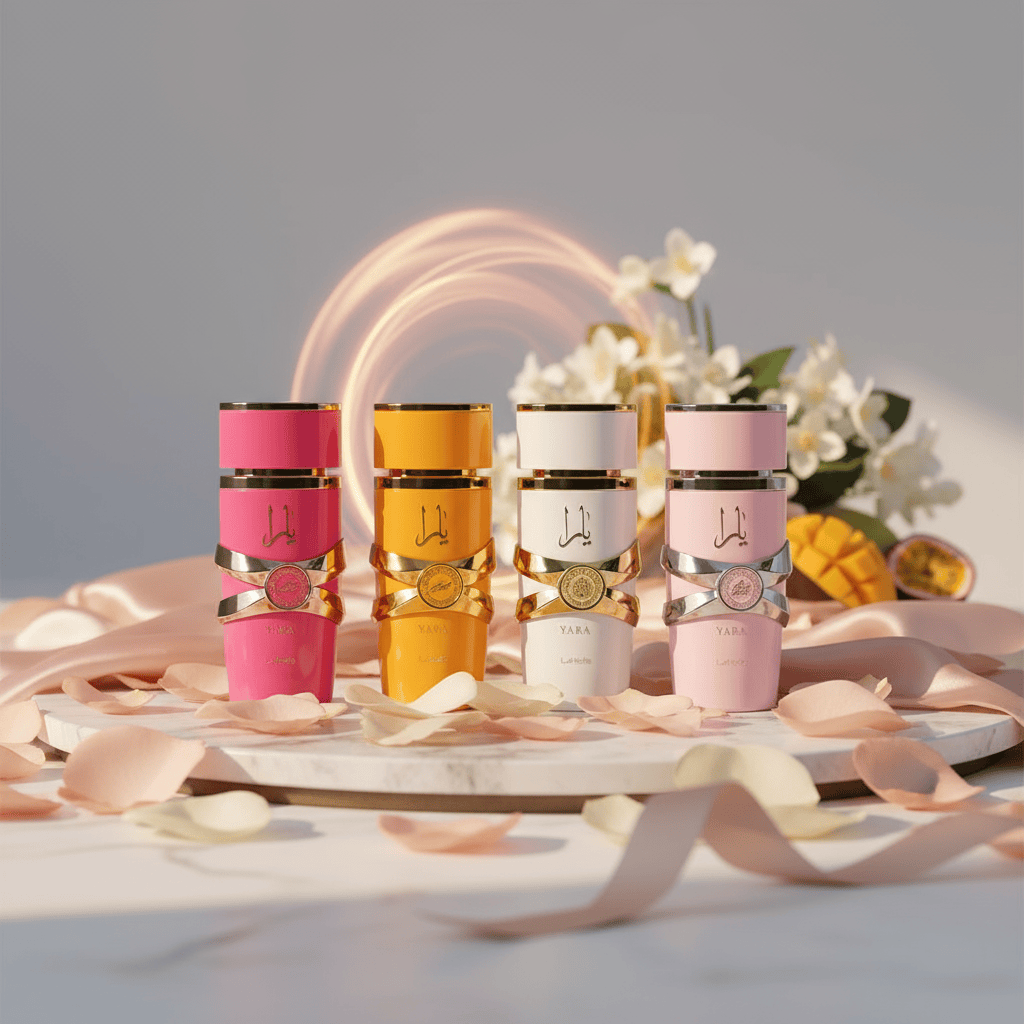 Lattafa yara Miniature Set - For Women Eau de Parfum 4 x 0.84 oz Miniature Set 4x0.84 oz / 4x25 ml