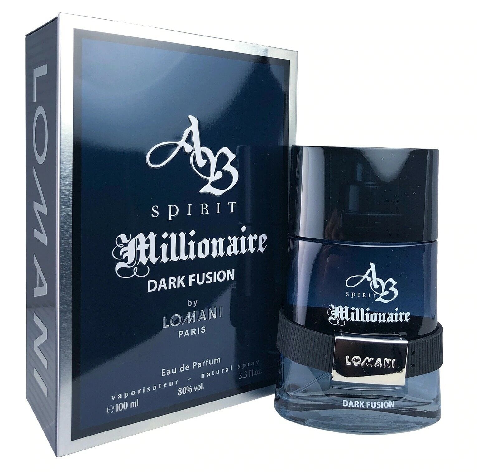 Lomani AB Spirit Millionaire Dark Fusion Men’s Perfume/Cologne For Men Eau de Parfum 3.3 oz / Gift Set 3.3 oz Edp 3.3 oz