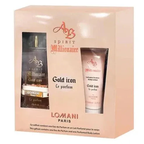 Lomani Ab Spirit Millionaire Gold Icon Women’s Perfume/Cologne For Women Eau de Parfum 3.3 oz / Gift Set 3.3 oz Edp Gift Set 3.3 oz