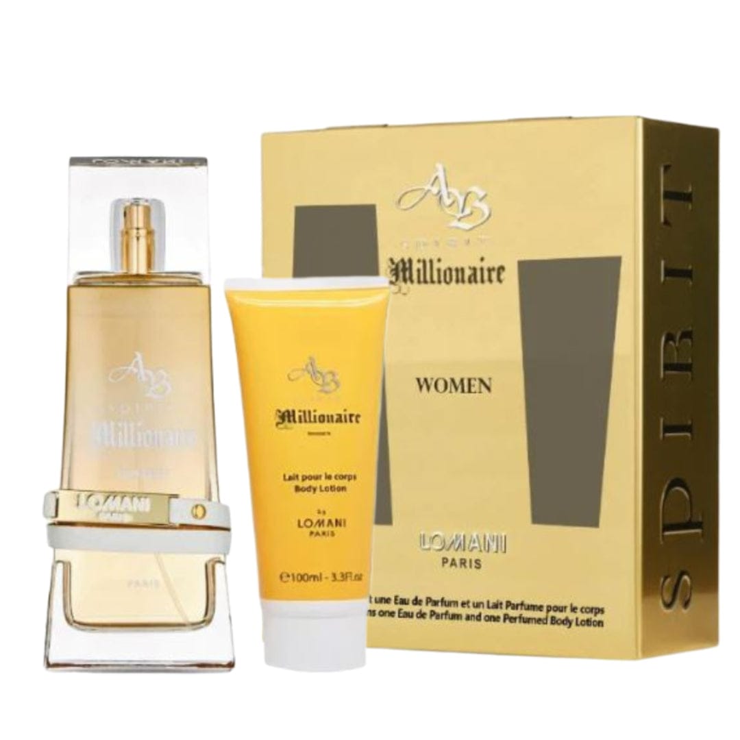 Lomani AB Spirit Millionaire Women’s Perfume/Cologne For Women Eau de Parfum 3.4oz / Gift Set 3.3 oz Edp Gift Set 3.3 oz