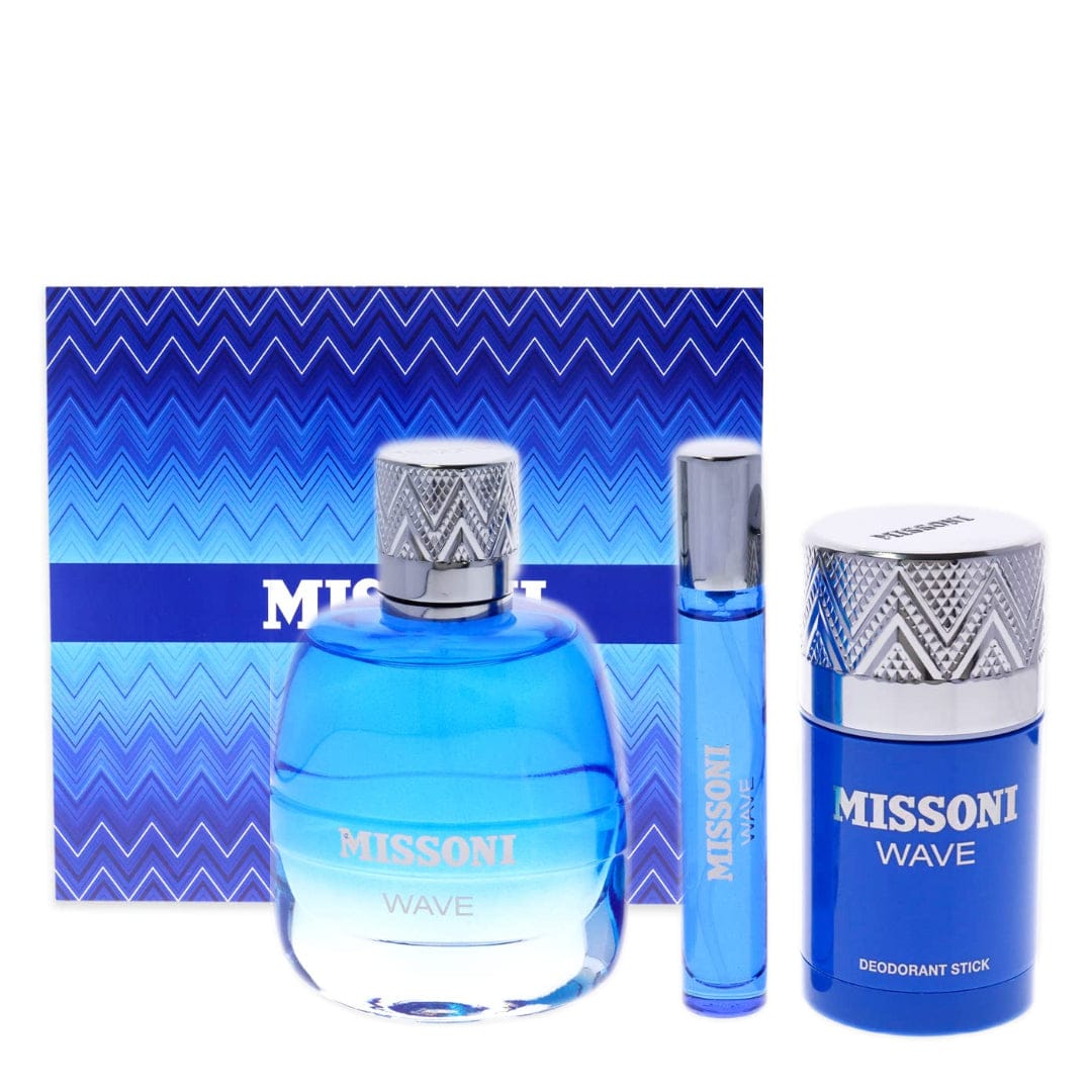 Missoni Wave Men’s Perfume/Cologne For Men Eau de Toilette 3.4 oz / Gift Set 3.4 oz Edt Gift Ser 3.4 oz