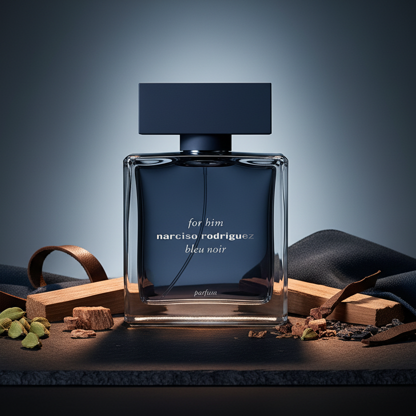 Narciso Rodriguez for Him Bleu Noir Parfum Men’s Perfume/Cologne For Men Eau de Parfum 3.4 oz Edp